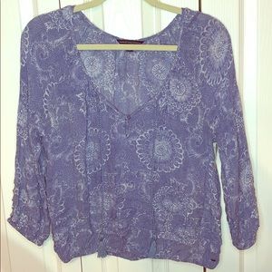 NWOT AE printed boho blouse